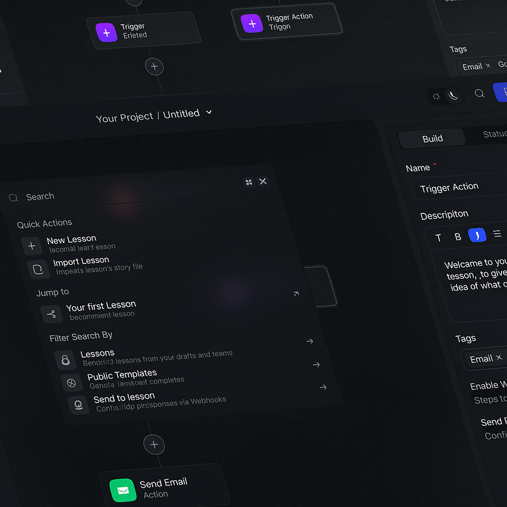 Simple Automation - Connect your site to tools like make.com and zapier, that work while you sleep.